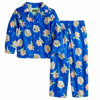 Buy NWT Toddler Baby Yoda Pajamas Mandalorian Star Wars Girl Boy Button Up 3T 4T 5T • 20.92£