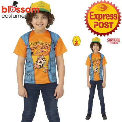 Buy CK1742 Roast Beef Child Stranger Things Boys Dustin Netflix Costume T-Shirt Top • 18.17£