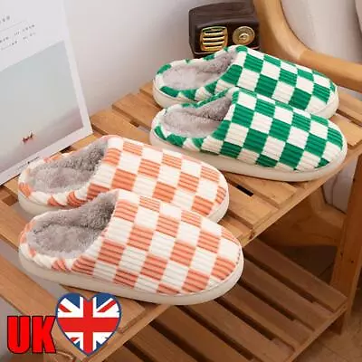 Buy Women Comfy Trendy Slippers Lightweight Checkerboard Slippers For Christmas Gift • 9.59£