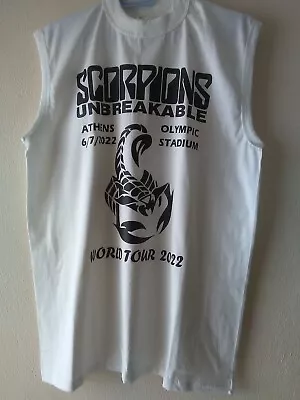 Buy Scorpions Tshirt Athens Olympic Stadium 6/7/22 World Tour 2022 Size Xxl • 8.40£