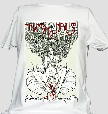 Buy Nine Inch Nails Metal Rock Short Sleeve White Unisex T-shirt S-3XL • 14.99£