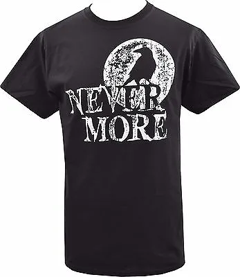 Buy Edgar Allan Poe Mens T-Shirt Raven Nevermore Goth Gothic Halloween Crow S-5XL • 18.50£