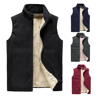 Buy Mens Microfleece Gilet Bodywarmer Sleeveless Fleece Jacket Vest Body Warmer • 19.99£
