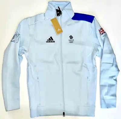 Buy Adidas Sweat Jacket ZNE Team GB Mother Hoodie Blue Winter Fleece Zip Track Top • 55£