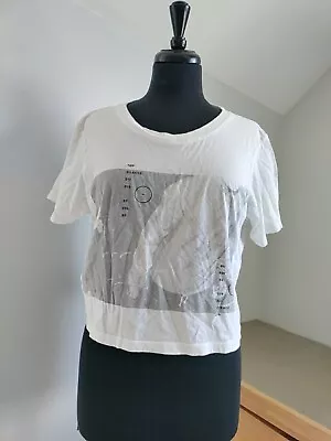 Buy Twenty One Pilots Tøp White Silence Print Girls Cropped T-Shirt XXL  • 11.77£