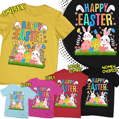 Buy Hoppy Easter Blessed Spring Festival Full Of Joy Family Matching Top T-Shirt #ED • 7.59£
