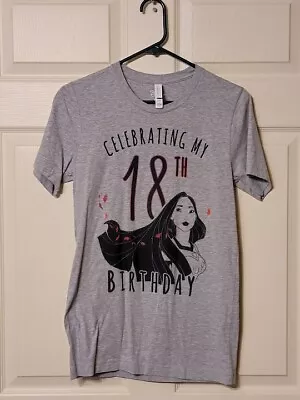 Buy Disney Pocahontas 18th Birthday Shirt Bella Canvas Size Small  NWOT • 14.21£