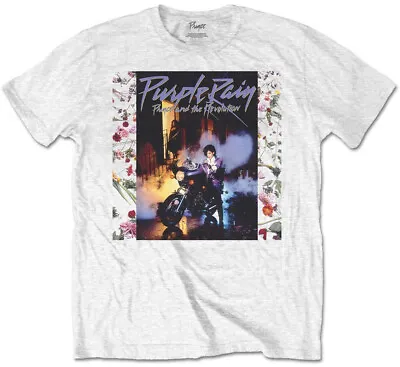Buy Prince Purple Rain Album White T-Shirt OFFICIAL • 15.19£