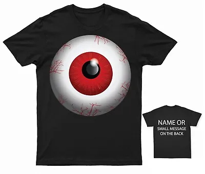 Buy Halloween Big Eye Red Ball Scary  T-Shirt Personalised Gift • 13.95£