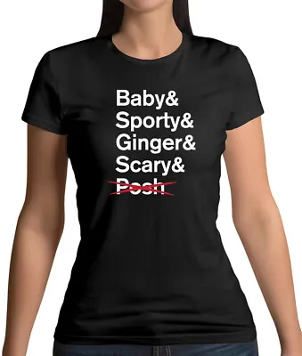 Buy All But Posh - Womens T-Shirt - Spice - Band - Music - Sporty - Scary-Girl Group • 13.95£