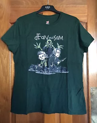 Buy Hanes Supernatural Dean & Sam Green T Shirt - Large (Chest 40”) • 4£