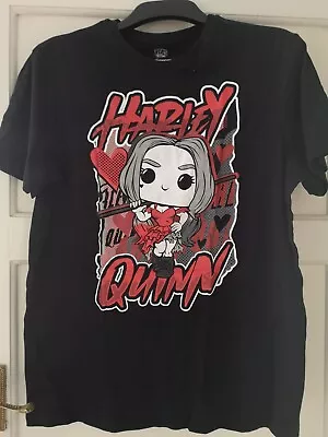 Buy Suicide Squad Funko Harley Quinn Funko T-shirt Size Medium Black • 9.99£