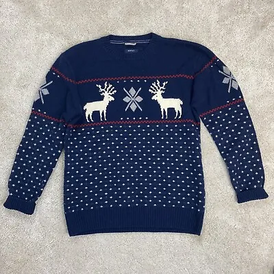 Buy Gant Mens XXL Lambswool Reindeer Crew Evening Knit Sweater Grandpa Cottage Core • 22.99£