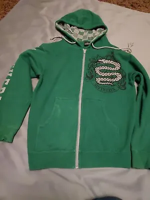 Buy Wizarding World Of Harry Potter Zip Hoodie Slytherin Embroidered Green Size XS • 20£