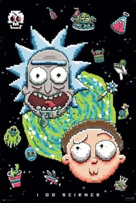 Buy Impact Merch. Poster: Rick And Morty - I Do Science - Reg 610mm X 915mm #604 • 8.19£