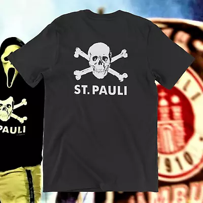 Buy St Pauli T-Shirt - Black With White Skull And Crossbones Ultras Brigade  • 16.04£
