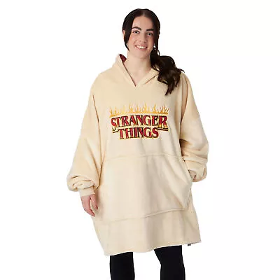 Buy Stranger Things Unisex Adult Logo Hoodie Blanket NS7590 • 34.07£