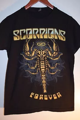 Buy Scorpions Forever Tour Dates Concert T Shirt Female Medium 2018 • 14.17£