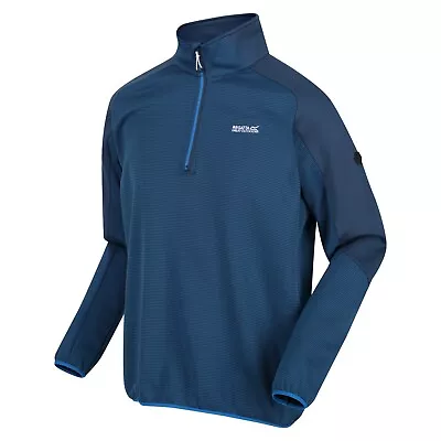 Buy Regatta Mens Highton Half Zip Stretch Outdoor Walking Hiking Fleece Jacket Size • 22.99£