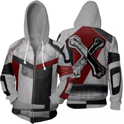 Buy 3 Descendants Carlos Hoodie Cosplay Costume Zip Up Sweatshirt Jacket Unisex • 15.29£