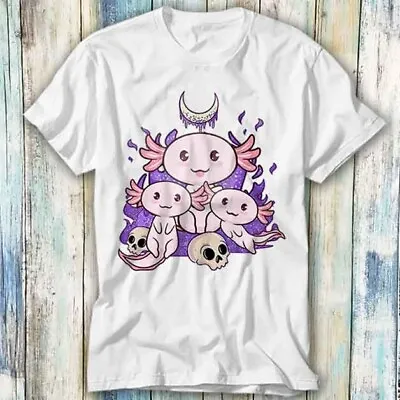 Buy Cute Three Myth Axolotl Anime Kawaii Pastel Goth T Shirt Top Tee Unisex 1281 • 6.35£