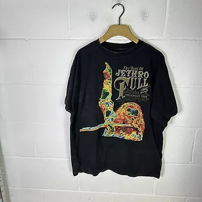Buy Vintage Jethro Tull Shirt Mens Extra Large Black 25th Anniversary Rock Band 90s • 33.95£