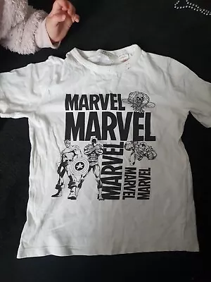 Buy Boys Marvel T-shirt Age 4 To 6 Years • 0.99£