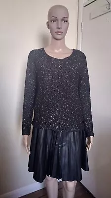 Buy Black And Gold Speckled Jumper (UK Size: Medium) Christmas Party Wear • 7£