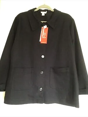Buy Finery London HAILEY Classic Twill Collared Jacket Black Size 20 RRP £49 BNWTGS • 32£