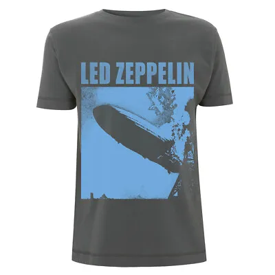 Buy Grey Led Zeppelin Airship Jimmy Page Official Tee T-Shirt Mens Unisex • 16.36£