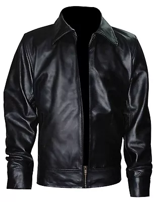 Buy Mens American Gangster Casual Biker Outerwear Real Leather Jacket • 99.99£