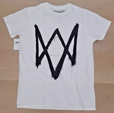 Buy Watch DoGS 2 Youth Boys T-Shirt Sz Small White Cotton Short Sleeve Crew Neck  • 12.03£