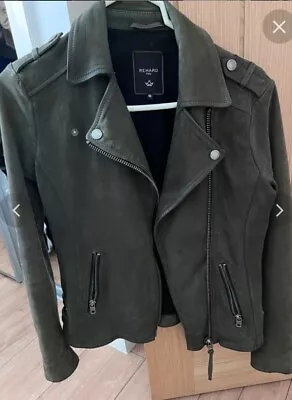 Buy Rehard Leather Jacket Green Size S/M • 100£