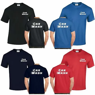 Buy CAR WASH Printed T Shirt Industrial Office Car Washer Uniform Men Workwear Tops • 10.39£