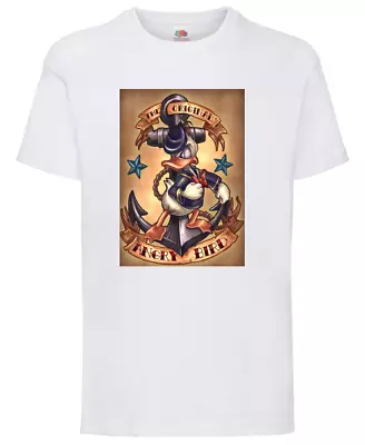 Buy Donald Duck T-shirt Funny Art Disney Bird T Shirt Men Women Unisex Tshirt 2193 • 20.95£