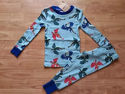 Buy Bnwt Mini Boden Snug Fit Pyjamas Blue Dragon Age 3 • 10£
