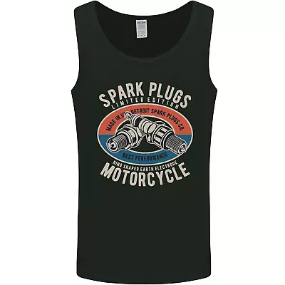 Buy Spark Plugs Motorcycle Motorbike Biker Mens Vest Tank Top • 10.99£