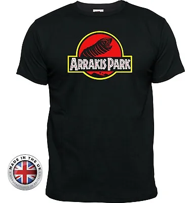 Buy DUNE Arrakis World Sand Worm Jurassic Style Black T-shirt Ladies Fitted+unisex • 18.99£