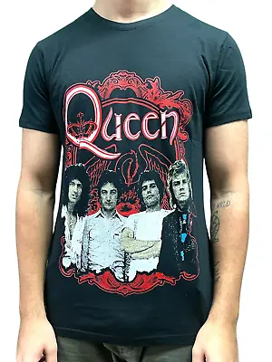 Buy Queen - Ornate Crest Photo Official T Shirt Various Sizes Freddie Mercury NEW • 15.99£