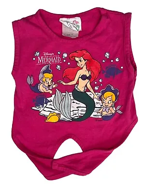 Buy Vintage The Little Mermaid Disney 1989 Movie Toddler 3T RARE Made In USA Tank • 118.12£