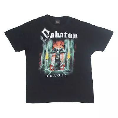 Buy SABATON Heroes Mens Band T-Shirt Black XL • 24.99£