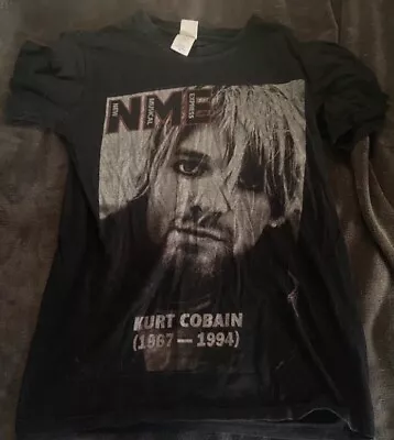 Buy Kurt Cobain T Shirt NME Cover Grunge Rock Band Merch Tee Nirvana Size Small • 13.50£