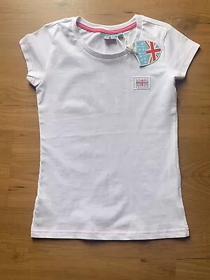 Buy Girls White Great Britain T Shirt. Age 11-12 Years. New • 3£