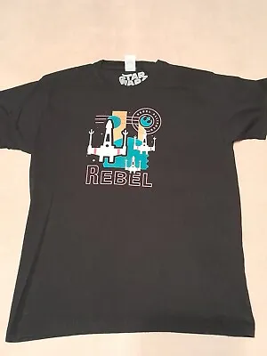 Buy Star Wars Black 'Rebel Alliance' Print T Shirt Age 12-13 Years • 2.29£