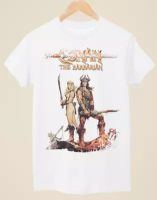 Buy Conan The Barbarian - Movie Poster Inspired Unisex White T-Shirt • 14.99£