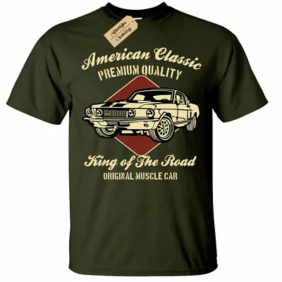 Buy Men's Muscle Car T-Shirt | S To Plus Size | American King Of The Road • 12.95£