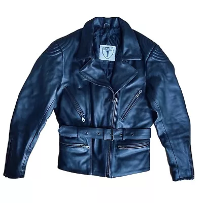 Buy Vintage Highway One Womens Leather Jacket Size 40” Chest (14 Aprx) Motorcycle • 40£