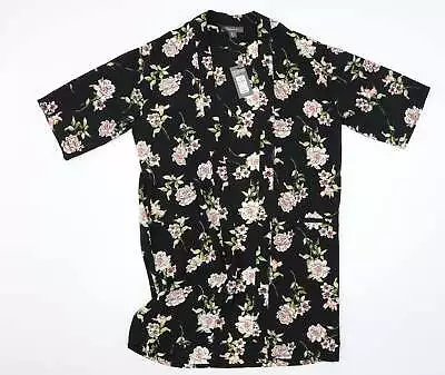 Buy Primark Womens Black Floral Jacket Size 6 • 8£