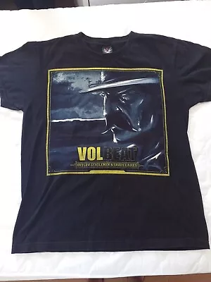 Buy Black Volbeat 2013 Tour T-shirt Outlaw Gentleman & Shady Ladies Size L Vgc • 5£