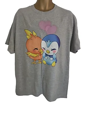 Buy Pokemon Mens Grey Short Sleeve T-shirt Size XL Anime • 9.98£